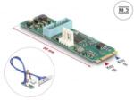 Delock M. 2 Key B+M -> 2 x USB 5 Gbps Type-A hátlapi kivezetés (61065)