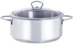Metalac Cratita Cu Capac Sticla Metalac Kulinaria Capacitate 1.4L Diametru 16CM Inox (181662)