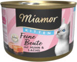 Miamor 12x185g Miamor Feine Beute Kitten csirke & lazac nedves macskatáp