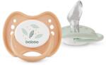 Baboo Soothers Silicone Orthodontic with Case cumi Peachy Keen 0-6 m 2 db