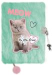 St. Majewski My little friend szőrmés kulcsos napló - A/5 - 96 lapos - Kitty - Meow (686818)