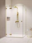 Radaway Essenza Pro Brushed Gold KDJ szögletes szálcsiszolt arany zuhanykabin 120B+100 (10097120-99-01L+10098100-01-01)