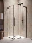 Radaway Furo SL Black KDD szögletes fekete zuhanykabin 90B+120J (10305090-54-01L+10305120-54-01R)
