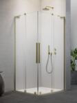 Radaway Furo SL Brushed Gold KDD szögletes szálcsiszolt arany zuhanykabin 90B+120J (10305090-99-01L+10305120-99-01R)