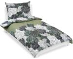 BELLATEX pamut, 90 / 608, khaki virág, 140 × 200 cm, 70 × 90 cm (12281)