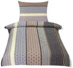 BellaTEX krepp, 80/309, bézs csíkos, 140 × 200 cm, 70 × 90 cm (5072)