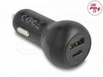 Delock autós töltő USB Type-C PD 3.0 és USB Type-A 32 W (64329) (64329)