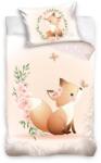 Carbotex Vulpe, set lenjerie de pat single, 90x120 cm Lenjerii de pat bebelusi‎, patura bebelusi