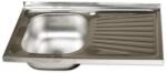Zilan Chiuveta din Inox, Picurator Stanga, Dimensiune 50 x 80 cm, Zilan (ZLN-ZLN1862) Chiuveta