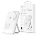 DEVIA ST112179 Extreme Speed Magnetic PD 22.5W Lightning/Type-C 10.000 mAh fehér powerbank/állvány (ST112179) - haztartasibolt