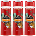 Old Spice Tiger Claw 3 az 1-ben tusfürdő és sampon férfiaknak (3x400 ml)