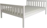  Ágy KALEA 90 x 200 cm, fehér Ágyrács: Léces ágyrács, Matrac: Coco Maxi 20 cm matrac