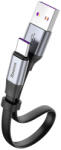 Baseus Nimble - USB / TYPE-C (USB-C) fekete/szürke kábel, 23 cm, 40W - tokgalaxis