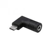 Akyga Adaptor USB type C la DC 4.0 x 1.7mm 65W T-M, Akyga AK-ND-D11 (AK-ND-D11)