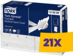 Tork Xpress® Multifold toalettbe dobható kéztörlő - 129089 (Karton - 21 csg) (129089)