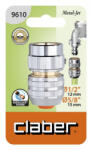 Claber Csapcsatlakozó CLABER 9610 kuplungos 1/2''-5/8'' fém (96100000)