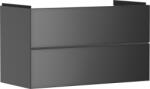 Hansgrohe Dulap baza suspendat Hansgrohe Xevolos E cu 2 sertare, 98cm, corp gri mat, front gri metalic (54183770)