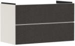 Hansgrohe Dulap baza suspendat Hansgrohe Xevolos E cu 2 sertare, 98cm, corp bej mat, front textil gri inchis (54182660)