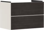 Hansgrohe Dulap baza suspendat Hansgrohe Xevolos E cu 2 sertare, 78cm, corp bej mat, front stejar inchis (54179730)