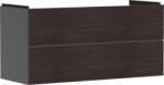 Hansgrohe Dulap baza suspendat Hansgrohe Xevolos E cu 2 sertare, 118cm, corp gri mat, front stejar inchis (54186730)