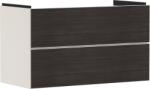 Hansgrohe Dulap baza suspendat Hansgrohe Xevolos E cu 2 sertare, 98cm, corp bej mat, front stejar inchis (54182730)