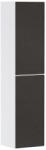 Hansgrohe Dulap inalt suspendat Hansgrohe Xevolos E cu usi orientare dreapta, 40x36x176cm, corp alb mat, front textil gri inchis (54221660)