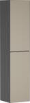 Hansgrohe Dulap inalt suspendat Hansgrohe Xevolos E cu usi orientare dreapta, 40x36x176cm, corp gri mat, front ceramic bronz texturat (54223390)