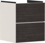 Hansgrohe Dulap baza suspendat Hansgrohe Xevolos E cu 2 sertare, 48cm, corp bej mat, front stejar inchis (54173730)