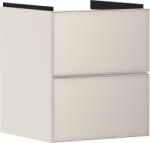 Hansgrohe Dulap baza suspendat Hansgrohe Xevolos E cu 2 sertare, 48cm, corp bej mat, front bej metalic (54173790)