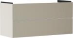 Hansgrohe Dulap baza suspendat Hansgrohe Xevolos E cu 2 sertare, 118cm, corp bej mat, front ceramic bronz texturat (54185390)