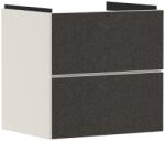 Hansgrohe Dulap baza suspendat Hansgrohe Xevolos E cu 2 sertare, 58cm, corp bej mat, front textil gri inchis (54176660)
