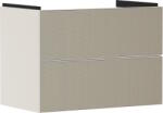 Hansgrohe Dulap baza suspendat Hansgrohe Xevolos E cu 2 sertare, 78cm, corp bej mat, front ceramic bronz texturat (54179390)