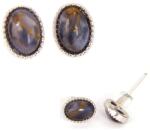  Cercei din Pietersit Oval - 8x6x14 mm - Argint 925 - Piatra Puterii si Întelepciunii - 1 Pereche
