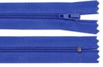 Fashion Műanyag fogú rögzített (nem bontható) spirálcipzár, 3mm, 14cm hosszú, 270384, királykék