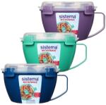 Sistema Sistema® Microwave Ételtároló Doboz Tésztára És Hasábra 940 Ml, Vegyes Színek
