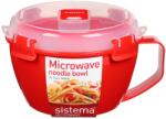 Sistema Microwave Ételtároló Doboz Tésztára És Hasábra 940 Ml, Piros - gyertyakvilaga