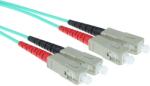 ACT LSZH Multimode 50/125 OM3 fiber cable duplex with SC connectors 1, 5m Blue RL3651 (RL3651)