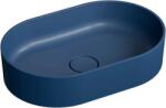 Foglia Lavoar compozit cu montare pe blat, 60x40 cm, albastru mat, Foglia Evo (631268061003-BLU)