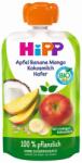 Hipp Био плодова закуска Hipp Hippis - Ябълка, банан, манго, кокосово мляко и овес, 100 g (47011)