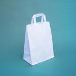  Szalagfüles papírtáska 32x45x16 cm fehér