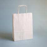  Sodrottfüles papírtáska 18x8x23 cm fehér