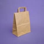  Szalagfüles papírtáska 32x45x16 cm barna