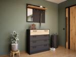 Homezon Aurelia Előszoba Garnitúra (Antracit-Artisan) modern