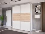 Homezon Vantori Tolóajtós Gardrób (Fehér-Sonoma) modern