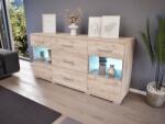 Homezon Tavora Komód (Fehér tölgy) modern