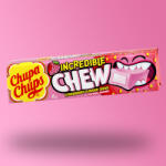 Chupa Chups Incredible Chew eper ízű rágós cukorka 45g - vegyesbolt