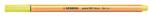 STABILO Tűfilc, 0, 4 mm, STABILO Point 88, neon sárga (TST88024) - irodasziget