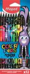 Maped Színes ceruza készlet, háromszögletű, MAPED Color`Peps Monster, 12 különböző szín (IMA862612)