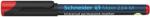 Schneider Alkoholos marker, OHP, 1 mm, SCHNEIDER Maxx 224 M, piros (TSC224P)