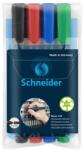 Schneider Alkoholos marker készlet, 1-3 mm, kúpos, SCHNEIDER Maxx 130, 4 különböző szín (TSC130V4)